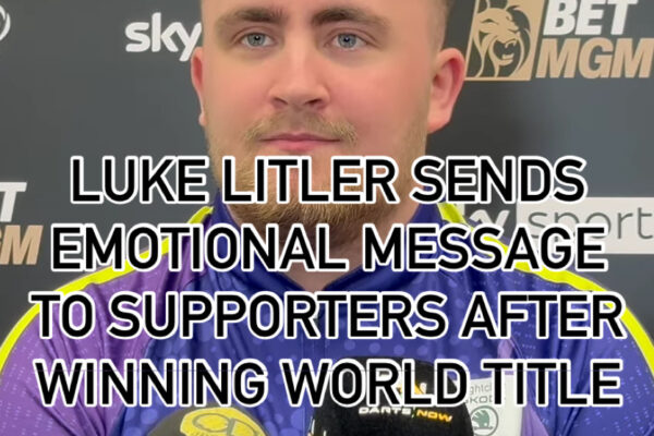 Luke Littler Sends Emotional Message to Fans After Winning World Title