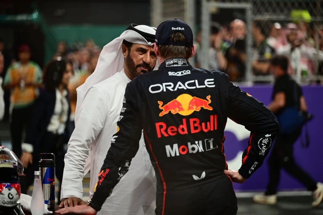 Watch: FIA president walking up to Max Verstappen before the Red Bull driver’s muted demeanor in front of the media