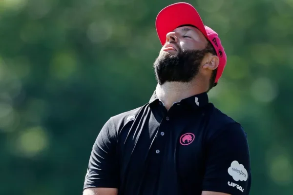 Jon Rahm and wife’s moment immediately after he lost £1.1m caught on camera